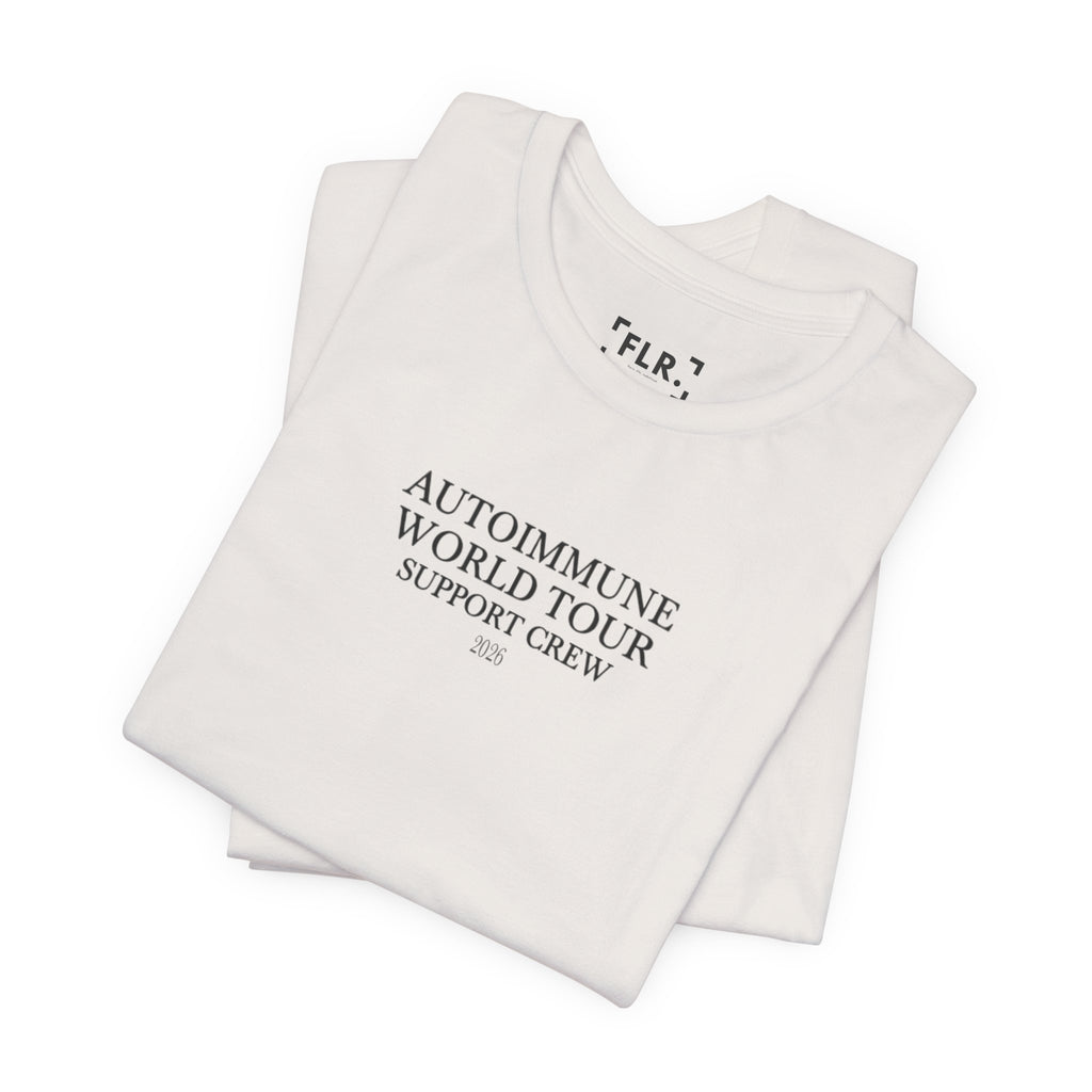 Autoimmune World Tour 2026 Support Crew T-Shirt | Caregiver & Chronic Illness Support Tee | Unisex Awareness Shirt