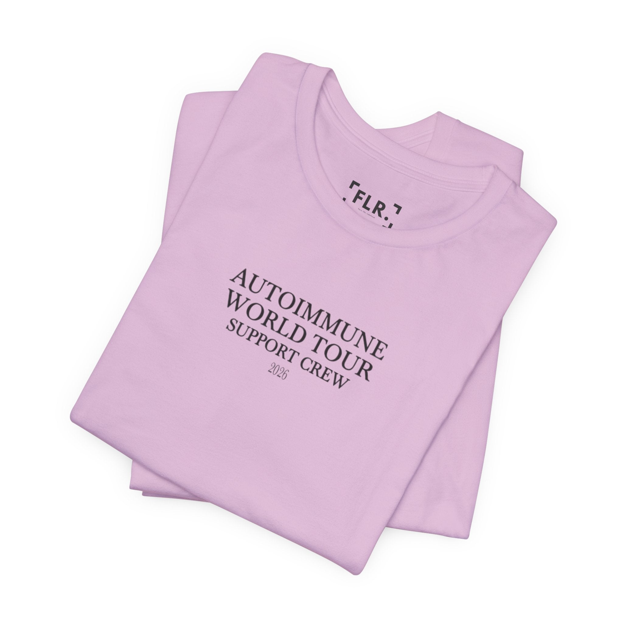 Autoimmune World Tour 2026 Support Crew T-Shirt | Caregiver & Chronic Illness Support Tee | Unisex Awareness Shirt