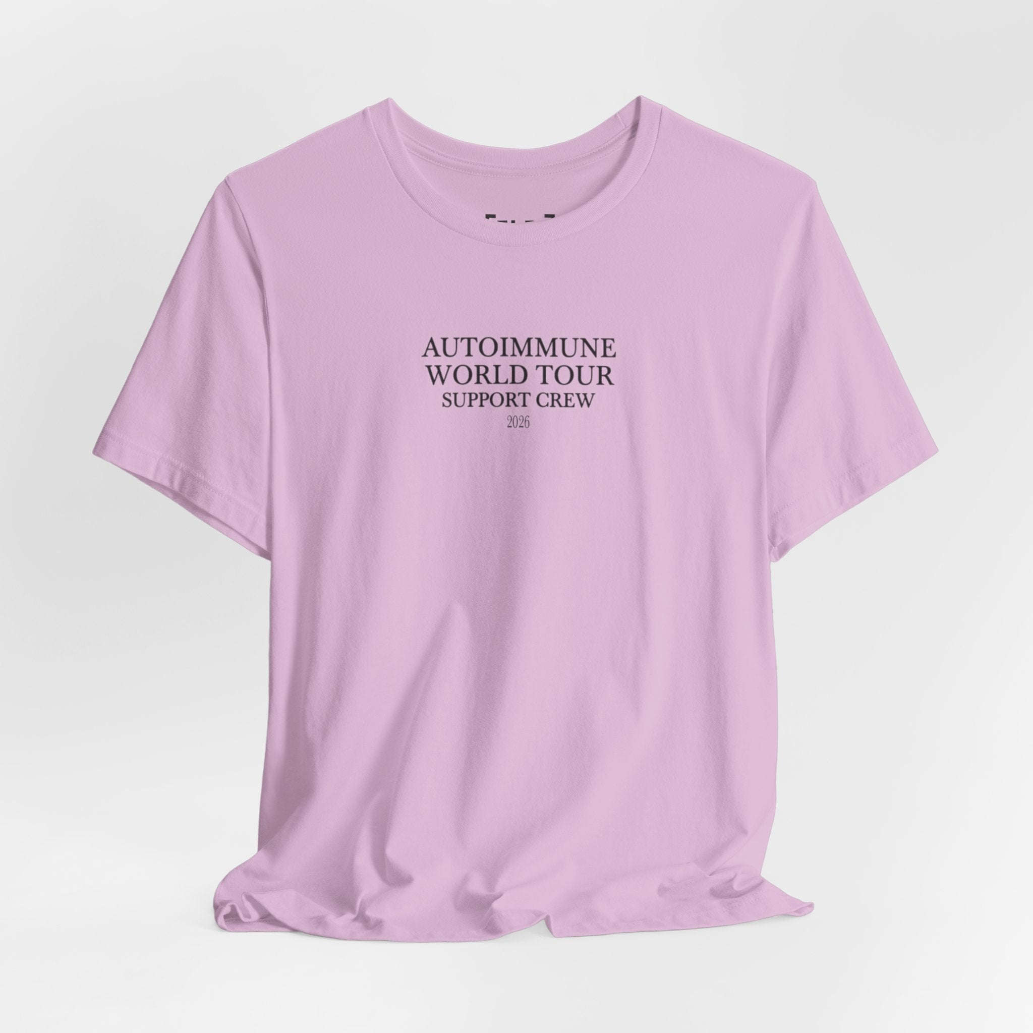 Autoimmune World Tour 2026 Support Crew T-Shirt | Caregiver & Chronic Illness Support Tee | Unisex Awareness Shirt