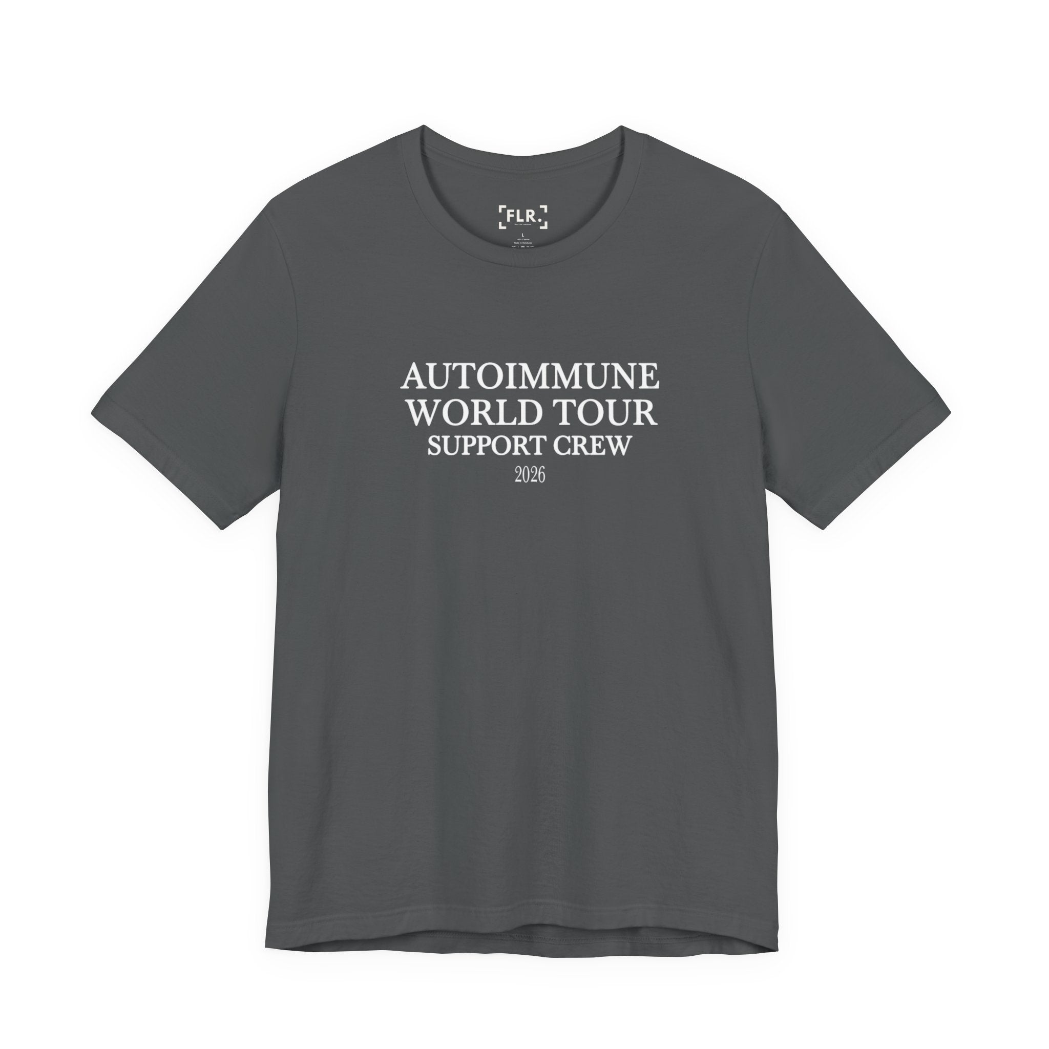 Autoimmune World Tour 2026 Support Crew T-Shirt | Caregiver & Chronic Illness Support Tee | Unisex Awareness Shirt