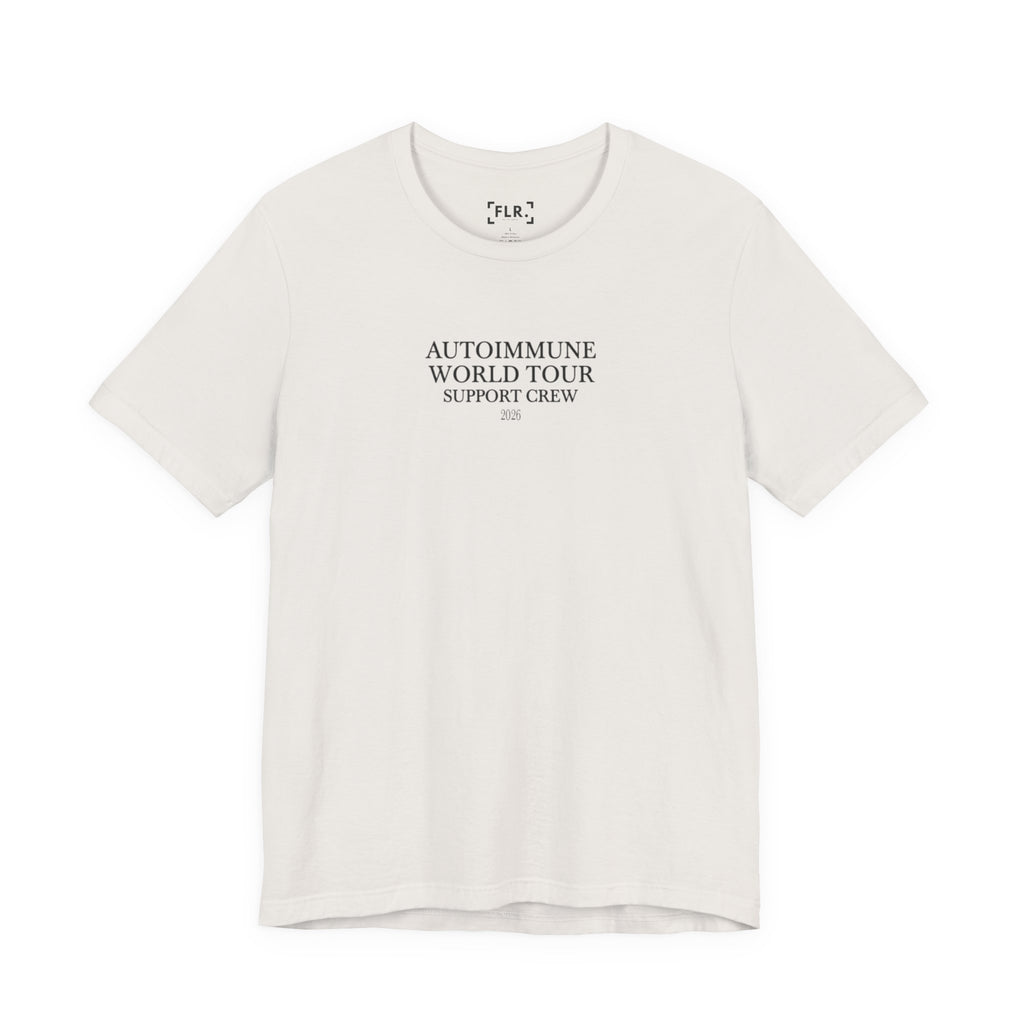 Autoimmune World Tour 2026 Support Crew T-Shirt | Caregiver & Chronic Illness Support Tee | Unisex Awareness Shirt