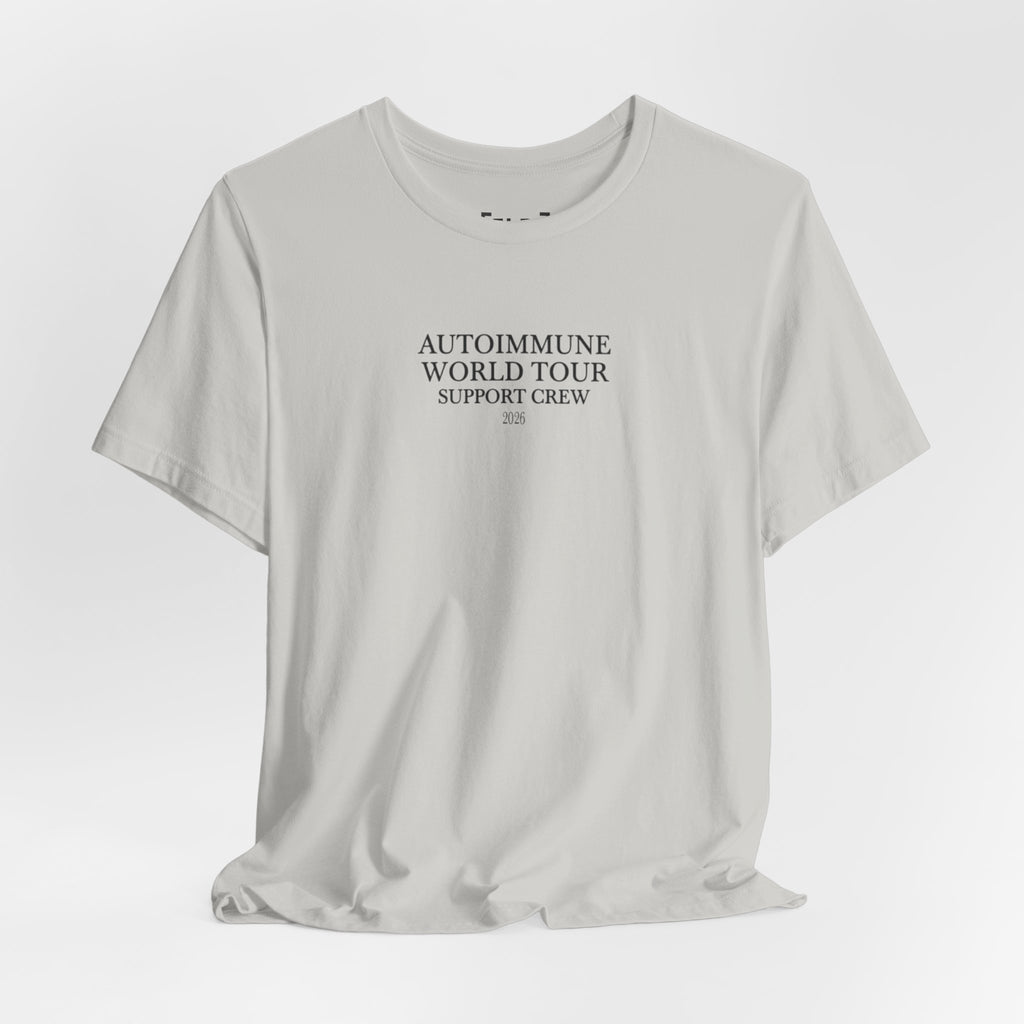 Autoimmune World Tour 2026 Support Crew T-Shirt | Caregiver & Chronic Illness Support Tee | Unisex Awareness Shirt