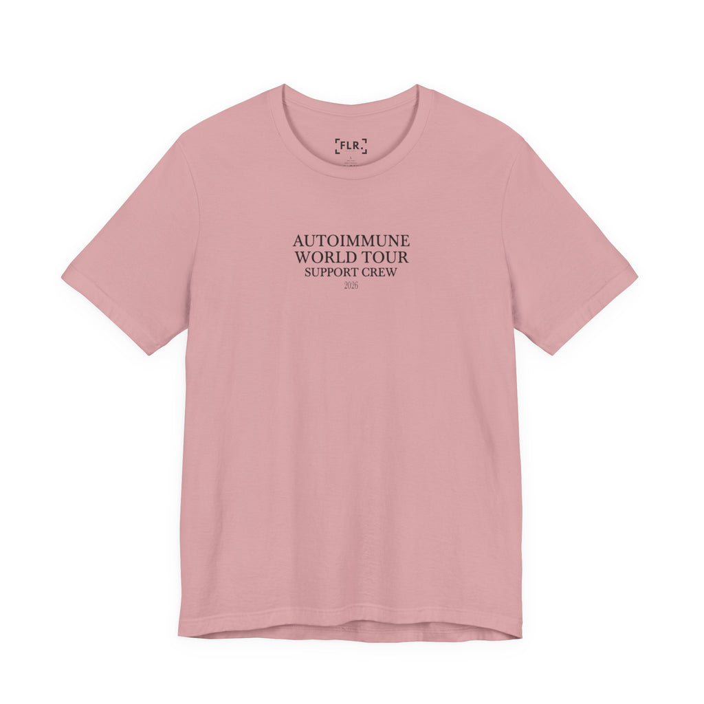 Autoimmune World Tour 2026 Support Crew T-Shirt | Caregiver & Chronic Illness Support Tee | Unisex Awareness Shirt