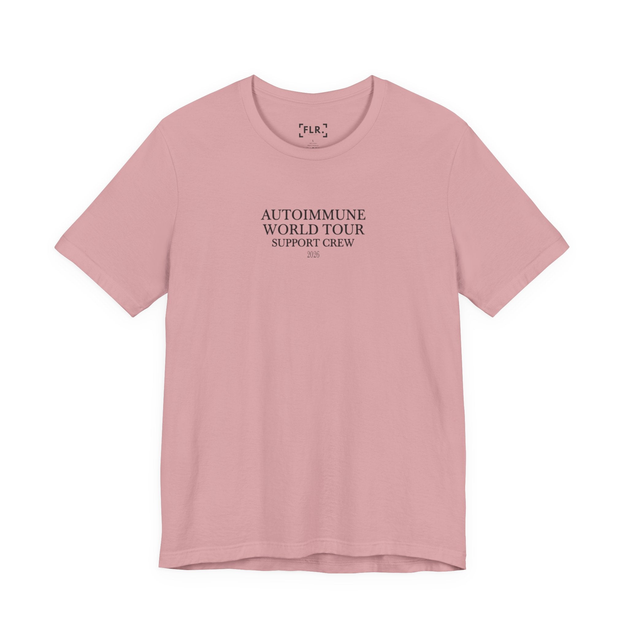 Autoimmune World Tour 2026 Support Crew T-Shirt | Caregiver & Chronic Illness Support Tee | Unisex Awareness Shirt