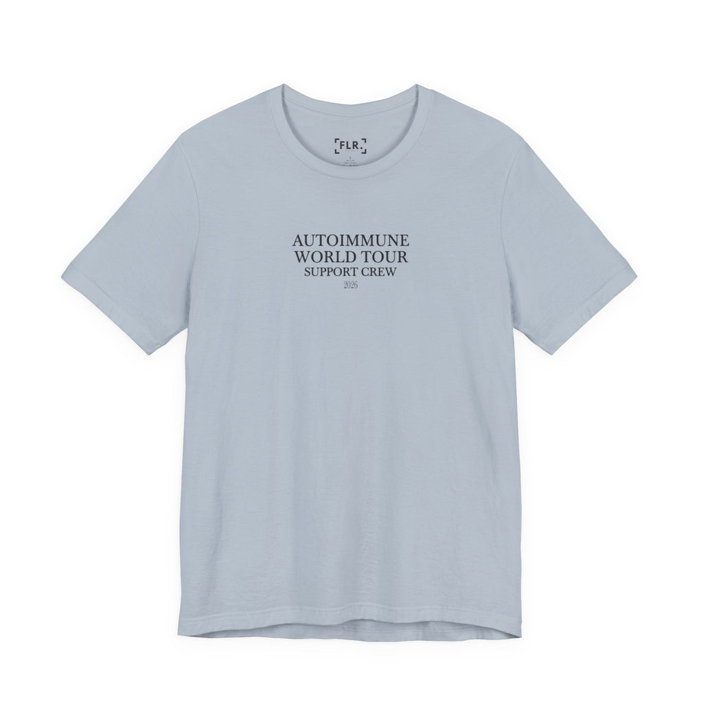 Autoimmune World Tour 2026 Support Crew T-Shirt | Caregiver & Chronic Illness Support Tee | Unisex Awareness Shirt