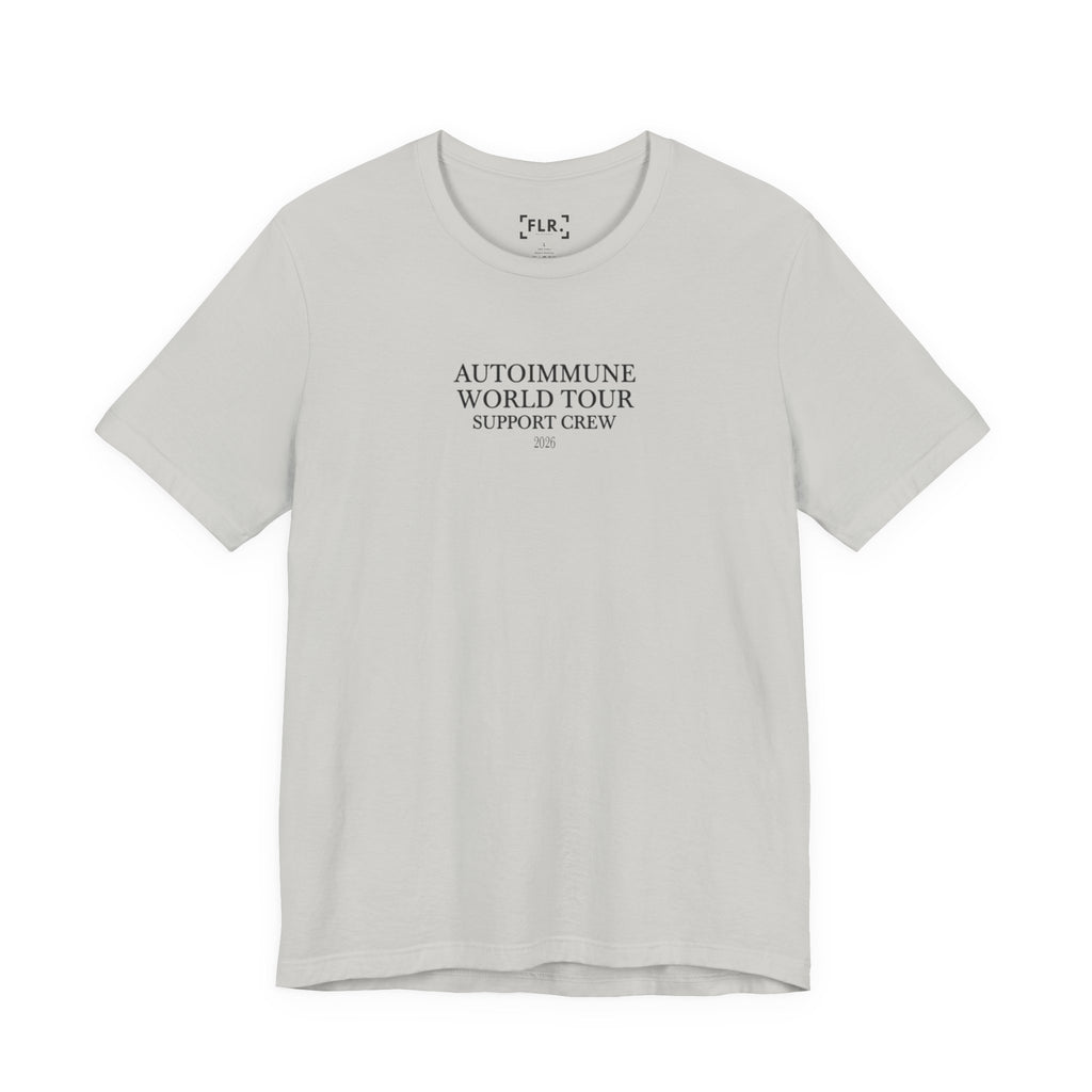 Autoimmune World Tour 2026 Support Crew T-Shirt | Caregiver & Chronic Illness Support Tee | Unisex Awareness Shirt