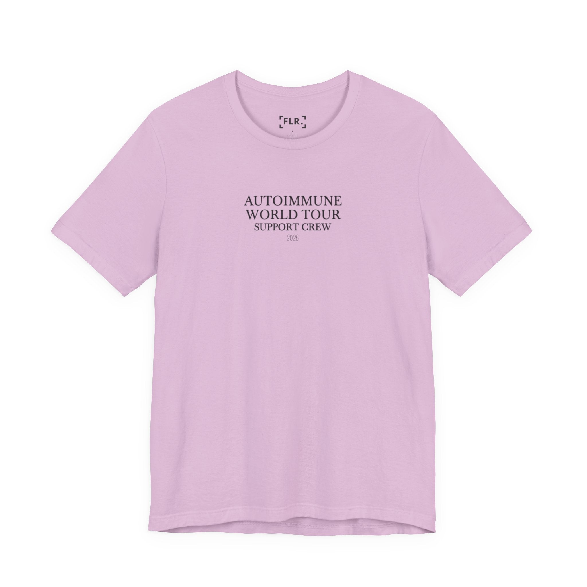 Autoimmune World Tour 2026 Support Crew T-Shirt | Caregiver & Chronic Illness Support Tee | Unisex Awareness Shirt
