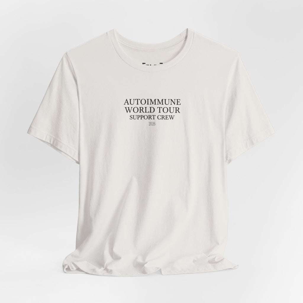 Autoimmune World Tour 2026 Support Crew T-Shirt | Caregiver & Chronic Illness Support Tee | Unisex Awareness Shirt