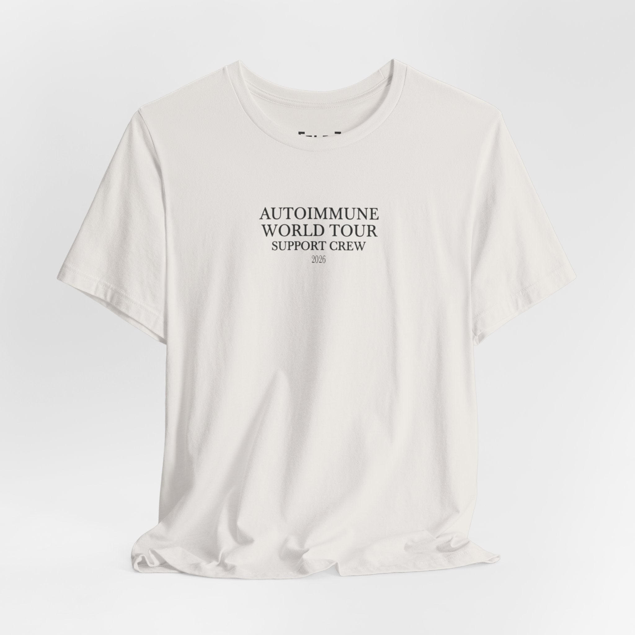 Autoimmune World Tour 2026 Support Crew T-Shirt | Caregiver & Chronic Illness Support Tee | Unisex Awareness Shirt
