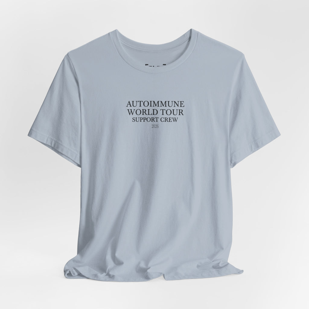 Autoimmune World Tour 2026 Support Crew T-Shirt | Caregiver & Chronic Illness Support Tee | Unisex Awareness Shirt