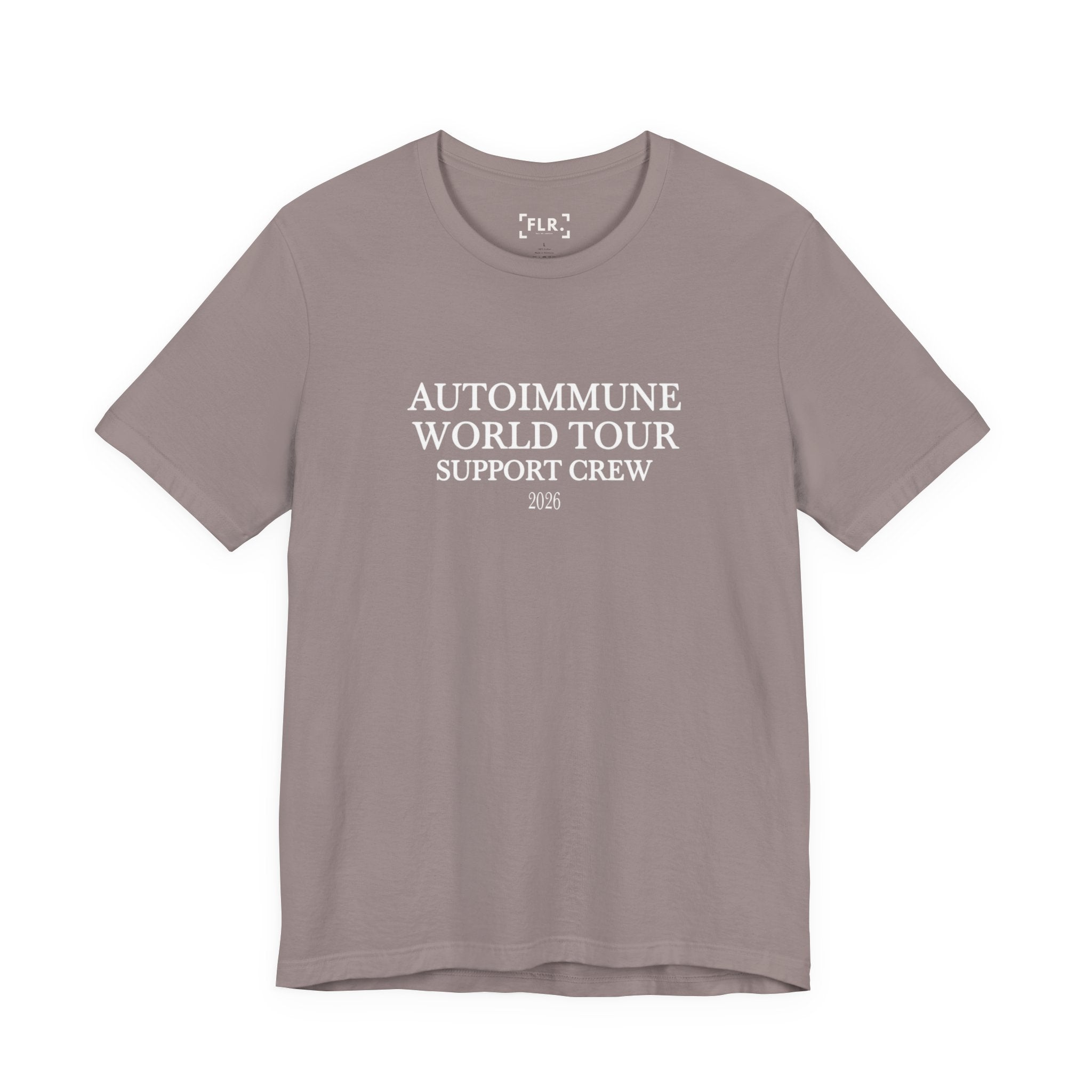Autoimmune World Tour 2026 Support Crew T-Shirt | Caregiver & Chronic Illness Support Tee | Unisex Awareness Shirt