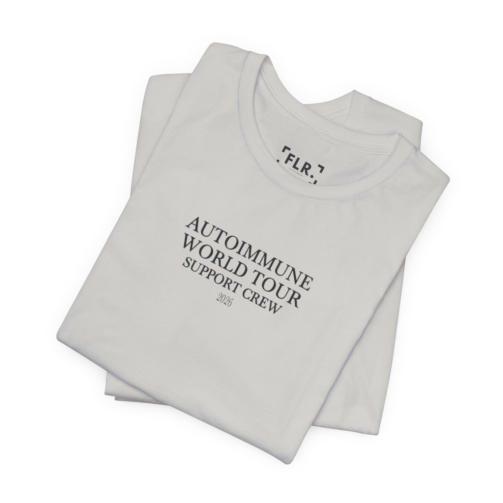 Autoimmune World Tour 2026 Support Crew T-Shirt | Caregiver & Chronic Illness Support Tee | Unisex Awareness Shirt