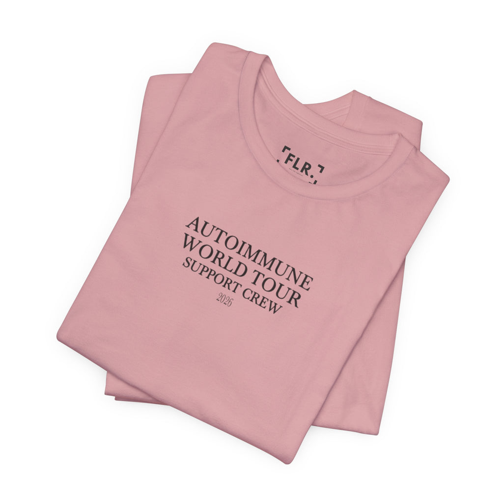 Autoimmune World Tour 2026 Support Crew T-Shirt | Caregiver & Chronic Illness Support Tee | Unisex Awareness Shirt